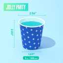 500 Pack 5oz Paper Cups, Multicolor Paper Disposable Cups, Small Mouthwash Cups, Cold Beverage Drinking Cup for Party, Travel and Event (Stars)