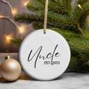 2 x Uncle Christmas Ornament, New Uncle Christmas Ornament, Gift for Uncle from Niece and Nephew (C10)