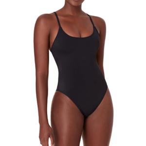 Andie Amalfi Scoop Neck Tank One Piece Swimsuit (Small, Black)