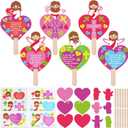 Janlaugh 30 Sets Religious Valentine's Day Craft Kit DIY Jesus Pop up Craft Religious Gift Christian Valentine Crafts Kit for Sunday School Supplies Valentine Party Favor Home Activities