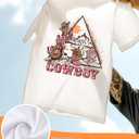 Flafens Graphic Tees T Shirts for Women - Cute Womens T-Shirts Cotton Tshirts Tops Teens Girls (White, M)