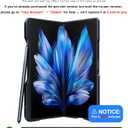 TORRAS 360 Spin Magnetic Stand for Galaxy Z Fold 7 Case with S Pen Holder, [MIL-Grade Hinge Protection] [Fit for Magsafe] [360 Kickstand & Ring Holder], Armor Slim for Samsung Galaxy Z Fold 7, Black