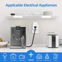 TiFFCOFiO Remote Control Outlet Plug, Indoor Wireless Light Switches, 100ft Range Remote Control, 15A/1875W, ETL Listed