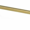Cabinet Handle, Brass 11 in with 4 Screws