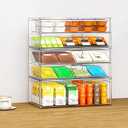 caktraie Acrylic Storage Drawers Set of 6, Clear Makeup Organizer, Plastic Organizer Bins for Beauty Supplies,Ideal for Vanity, Bathroom,Cabinet,Pantry Organization