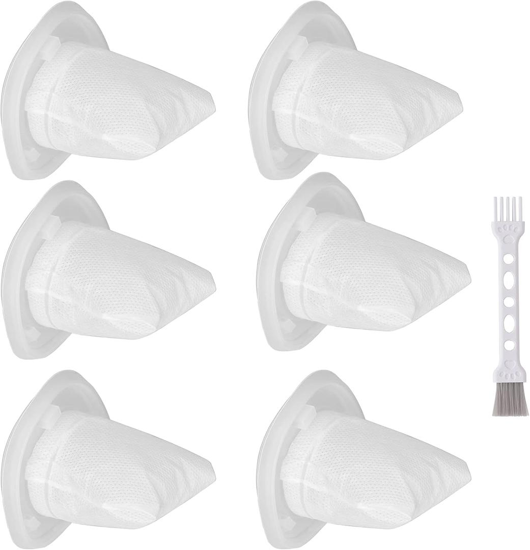 HNVCF10 Replacement Filters, Compatible with Black and Decker Dustbuster Hand Vacuums HNVC215B10, HNV215B12, HNVC215BW52, HNVC115J06, HNVC115B22, HNVC220BCZ01, HNVC220BCP07 Filter (6 Pack)