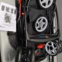 Full-Window pet Stroller 4 Wheels for Cats & Dogs, with Storage Basket,Cup Holder, Travel Puppy/Cats Stroller.