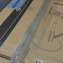 Floor Mobile TV Stand with Power Outlet, Rolling TV Cart for 27-65 Inch OLED LED Monitors, 6 Levels of Height Adjustment, Ambient Lighting on The Bottom Wheels Holds up to 88lbs, 400x400mm (White)