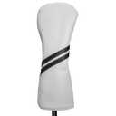 Golf Club Head Covers - 4pcs or 1pc Golf Accessories Club Covers Set for Woods and Driver Fairway Hybrids with Interchangeable Tags (White)