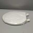 19" Elongated Toilet Seat Slow Close, Biscuit Color Polypropylene Toilet Seat Cover with Never Loosen Durable Lid, Quiet and Easy to Install & Clean