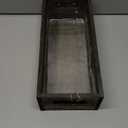 TIMRIS Farmhouse Distressed Wooden Storage Box, Rustic Bathroom Decor Box, Decorative Toilet Tank Basket Nice Butt, Solid Reclaimed Wood Organizer Box with Handles (Random)