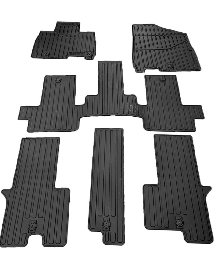 All Weather Floor Mats for 2022-2025 2026 Kia Carnival 8-Seater(Not for Hybrid & Prestige Models)(Not for 2025 Hybrid) for Kia Carnival Floor Mats Liners & Cargo Liner & Backrest Mats Accessories