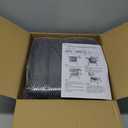 Rolling Shop Stool with Wheels, Rolling Stool with Back Support, 360 Swive Garage Chair, Height Adjustable Chair 330lb Heavy Duty for Spa Salon Massage Home Office Tattoo (Black)