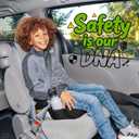 Diono Solana, No Latch, Pack of 2 Backless Booster Car Seats, Lightweight, Machine Washable Covers, Cup Holders, Black