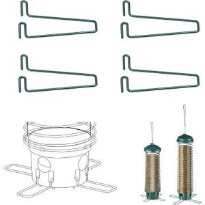 LCSEVEN Metal Feeding Ports Stands for Bird Feeder 4-Pack, Standing Perches for Feeders, Compatible With LCSEVEN Feeders