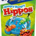 Hasbro Gaming Hungry Hungry Hippos Grab and Go Game, Portable Game for 2 Players, Travel Game for Kids, Includes 2 Chomping Hippos