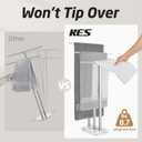 KES Standing Towel Rack 3-Tier with Marble Base, Free Standing Towel Racks for Bathroom Floor, Fits Large Bath Towel & Hand Towel, 18/8 Stainless Steel Polished Finish, BTH217S3