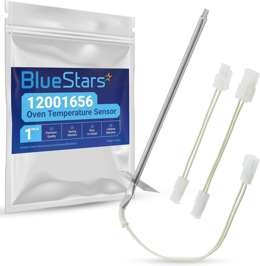 Upgraded 12001656 Oven Temperature Sensor Part - Compatible with Whirlpool Kenmore Ovens - Replaces AP4009009 74004943 PS1570174 12001554 12001656VP 7430P003-60 WB21X5301