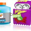 2-Pack Funny Case for Airpods 4 Cute (2024), 3D Cartoon Cute Airpods 4 Case Food Design Silicone Cover Compatible for Airpods 4 Case Airpod 4 Accessories with Keychain(Sport Water & Purple Potato)