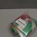 Christmas cartoon style party decorations include green red and gold balloon arch kit & candy canes lollipops gift boxes foil balloons & backdrop for Christmas New Year's Eve party decorations.