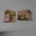 Lullaby 90pcs Gold Plastic Silverware, High End Disposable Cutlery with Pink Handle Include 30 Forks, 30 Spoons, 30 Knives, Elegant Disposable Silverware for Wedding, Party, Gathering and Daily Use