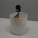 EDISHINE Small Cute Table Lamp, Wood Tripod Nightstand Lamp, Mid Century Bedside Lamp with Linen Fabric Shade for Nursery, Living Room, Bedroom, End Table, UL Listed, 14.2 Inch, ON/Off Switch