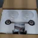 VONLUCE Bathroom Light Fixtures, 2-Light Bathroom Vanity Light with Globe Glass Shades E26 Sockets, Vanity Lights for Bedroom Hallway Living Room, Black Finish