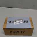 Mid-Century Modern Couch Legs - Set of 4, 6 Inch Brown Round Tapered with Brass Base for Cabinets, Coffee Table, Ottoman, Sofa, Loveseat, Armchair