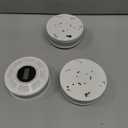 Wireless Interconnected Smoke Carbon Monoxide Detector Battery Powered, Interlinked Combination Smoke and Carbon Monoxide Detector Alarm with Digital Display, Silence Button, Exp. Date: 10 Years After Installation(White-3)