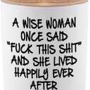 Birthday Candles Gifts for Women Funny Unique Sister Best Friend Her Wife Girlfriend Gifts for Mothers Day A Wise Woman Once Said F This Lavender Scented Soy Candle