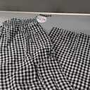 ANRABESS Womens Striped Gingham Palazzo Capri Pants Pajama Wide Leg Lounge Trousers Plaid Cute Crop PJ Bottoms with Pockets (Large, Black White Plaid)