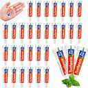HOFASON 50 Tubes Bulk Travel Size Toothpaste 0.18 oz, Extra Small 2.28x0.78 inches Disposable Travel Size Bulk Mini Toothpaste Peppermint for Bad Breath, Guests, Homeless, Hotel, Charity Toiletries