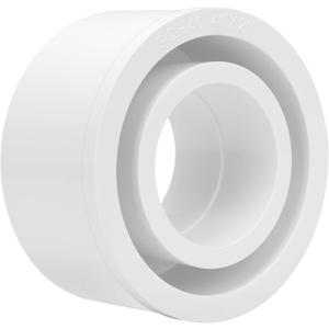 4"x 2" PVC DWV Reducing Bush Adapter Pipe Fitting SCH40 PVC Reducer Bushing (Socket x Socket) PVC Pipe Reducing Bushing Fitting for Home Sewer Plumbing