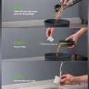 Car Vacuum Portable Cordless Handheld Vacuum Cleaner 4-in-1 Mini Cordless Vacuum with 2 Suction Modes and 16800pa Suction Power Blowing & Inflating 2 Modes Handheld Vacuum for Car, Desk, Keyboards (Black)