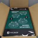 YHTAUTO 8x170mm Wheel Spacers 2 Inch Compatible with 2003-2023 Ford F-250/F-350 Super Duty, Excursion Tire Spacers w/ M14x1.5 & 12.9 Grade Studs, 125mm Center Bore 8 Lug 4PCS Black