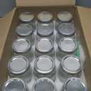 Glass Mason Jars 16 oz with Airtight Lids and Bands - 15 Pack Regular Mouth Pint Canning Jars for Pickling, Meal Prep, Overnight Oats, Dry Food & DIY Crafts - Includes 24 Stickers & Brush