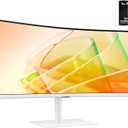 Samsung 34 ViewFinity (S65TC) Series Ultra-WQHD 1000R Curved Computer Monitor, HDR10, 100Hz, AMD FreeSync, Thunderbolt 4, Height Adjustable Stand, Built-in Speakers, Eye Care, LS34C650TANXGO, 2024