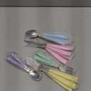 ANNOVA Silverware Set Stainless Steel Colorful Handle Tableware Kitchen Flatware Set Utensils, Includes Dinner Knives, Forks, Spoons, Salad Forks & Dessert Spoons (Pastel Mix, 20 Pieces) (Large)