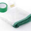 Dust Barrier Door Kit for Construction Containment - Magnetic Self-Closing Protection Kit, Easy to Install, Reusable, Living Room/Kitchen/Bathroom Remodel, Fit Commercial Door Size (5'W x 8.5'H)