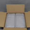 4 Pack Rectangular Clear Plastic Storage Containers Box with Hinged Lid for Beads and Other Small Craft Items (8 x 4.7 x 2.3 inch)