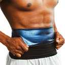 huiming Waist Trimmer for Men Sauna Belt, Neoprene-Free Waist Cincher, Sauna Slimming Belt Sauna Sweat Workout Shaper (Large-X-Large)