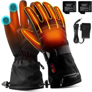 Heated Gloves for Men Women Rechargeable,7.4V 3200mAh Battery Heated Gloves for Winter (Medium)