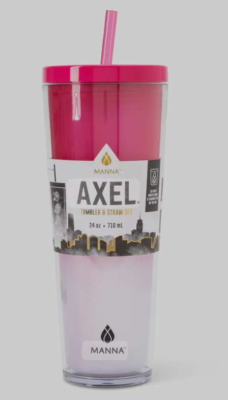 Manna Axel Tumbler Plastic 24 Oz Dragon Fruit