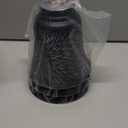 Ceiling Fan Replacement Globes, 3 Pack Chrysanthemum Pattern Fixture Replacement Globes Shades with 1-5/8" Fitter, ALUCSET 4.5" Height and 4-3/4" Diameter, Metal Cover for Pendant Lamp Wall Lamp