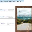3 x 6x9 Picture Frame Deep Brown for Wall Hanging or Tabletop, Wood 6 x 9 Frame Photo Frame for Wall Horizontally or Vertically, Deep Brown, 1 Pack