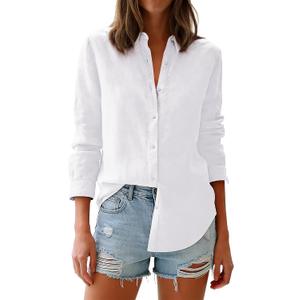 WHITE MENS SHIRT XL!! NOT WOMENS SHIRT (White, XL)