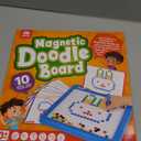 Coogam Magnetic Drawing Board, Large Magnet Doodle Board with Pen and Dot Beads, Color Shape Pattern Art Pad, Montessori Educational Traveling Toy Gift for 3 4 5 6 Years Old Toddlers