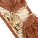 ZAFUL Metal Ring Bandeau Bikini Set Tie Side Bathing Suit High Cut 2 Piece Swimsuit Cutout Swimwear (XL)