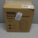 ELPHECO Bathroom Trash Can with Lid Butterfly, Motion Sensor Trash Can Bathroom Decor Automatic Garbage Can Wastebasket Bathroom Accessories, Kitchen, Living Room, Office, Sage Green