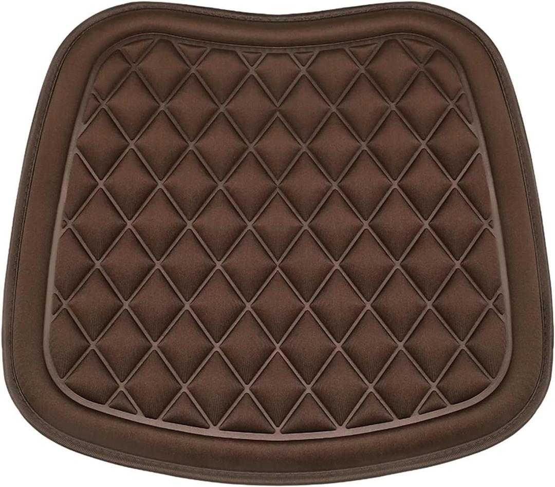 Car Seat Cushion Non-Slip Washable Universal Cushion with Comfort Memory Foam Vehicles Office Chair Home(Brown)